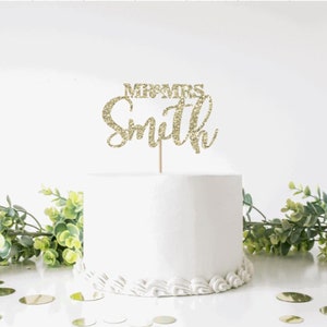 Mr & Mrs - Custom Engagement / Wedding Cake Topper ***Free UK Delivery***