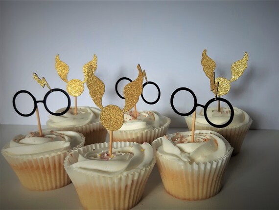 Harry Potter Snitch Glasses Scar Broom Deathly Hallows Etsy