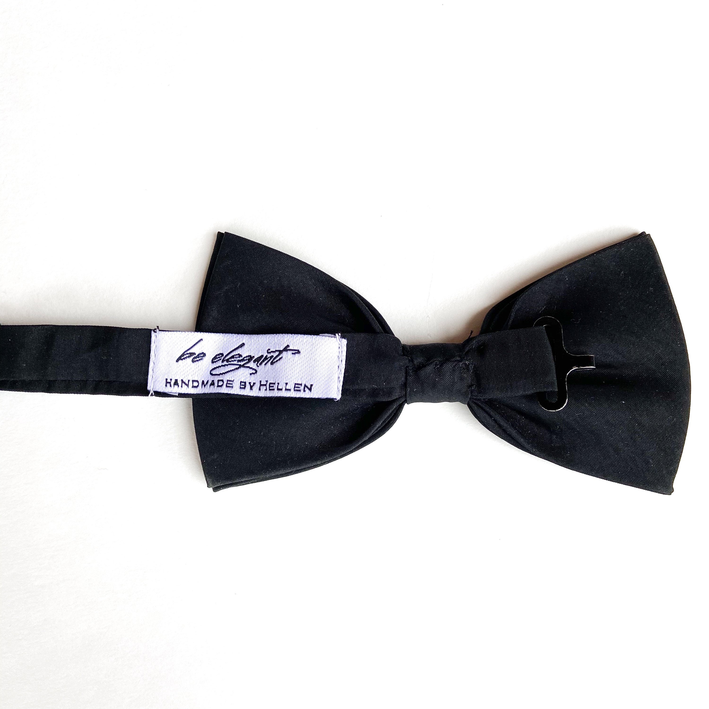 Mens Black Classy Bow Tie Gift for Him Classy Style Wedding Etsy
