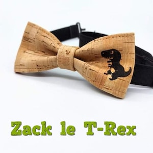 Cork dinosaur (T-Rex) bow tie (4-12 years)
