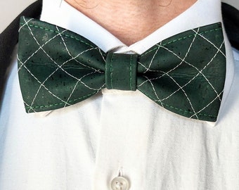 Corsa Collection cork bow tie - British Racing Green
