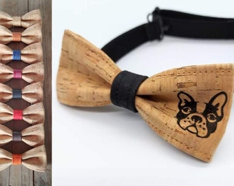 French bulldog cork bow tie (4-12 years)