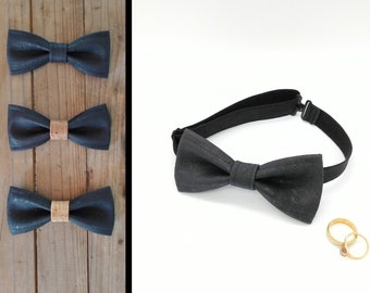 "The New Classic" bow tie in black cork for adults