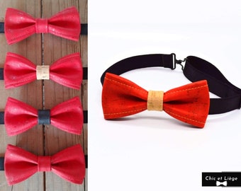 Child / Red cork bow tie