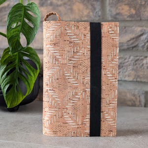 Natural cork book cover - paperback or pocket size