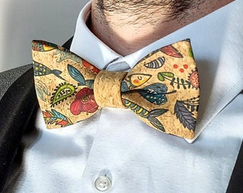 Cork fish bow tie for adults
