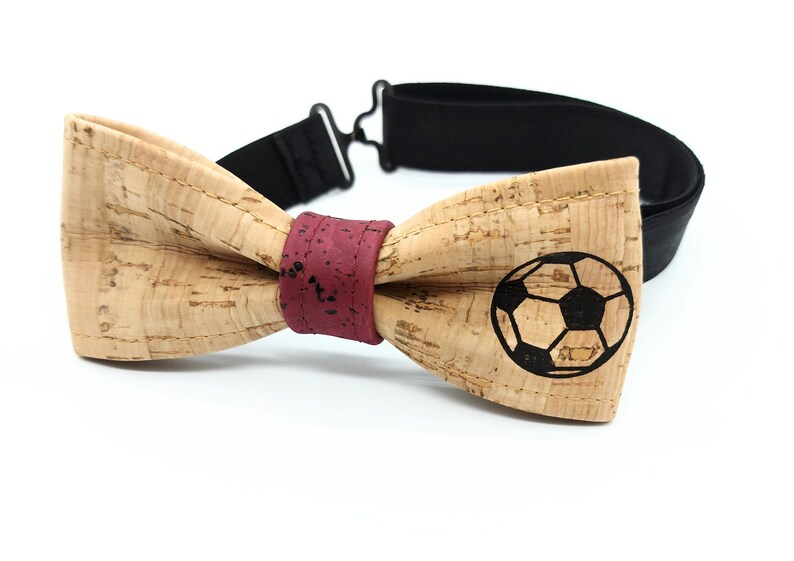 Soccer cork bow tie 4-12 years #4 Centre bourgogne