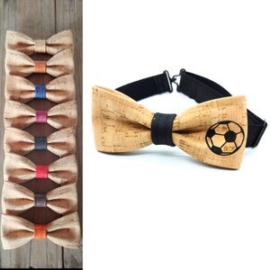 Soccer cork bow tie 4-12 years image 1