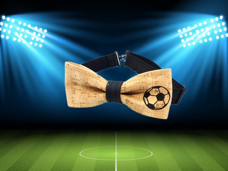 Soccer cork bow tie 4-12 years image 2