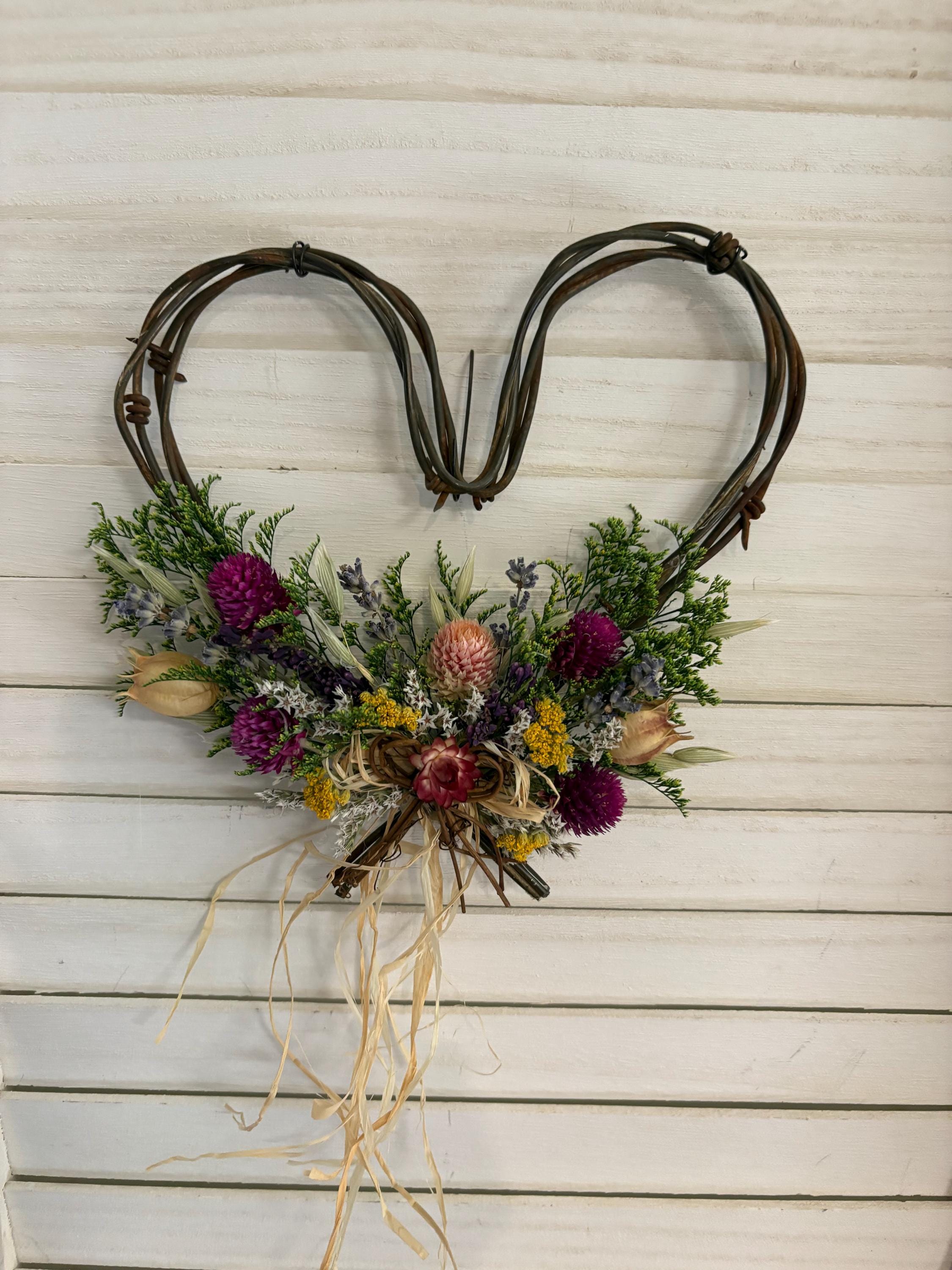 Wire Heart Wreath