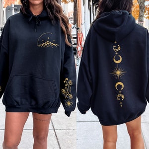 GOLD Feyre Tattoo Crewneck or Hoodie, Officially Licensed Sarah J Maas Merch, A Court of Thorns and Roses, Under the Mountain