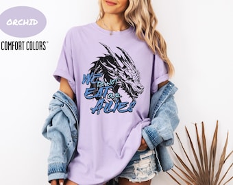 We do not eat our allies COMFORT COLORS T-shirt Officially Licensed Fourth Wing Shirt, Rebecca Yarros Iron Flame Onyx Storm Tairn Andarna