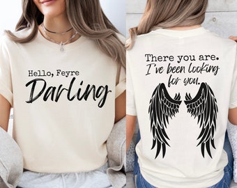 Hello Feyre Darling Shirt, Officially Licensed ACOTAR Merch, There you are, I’ve been looking for you, Rhysand, Court of Mist and Fury