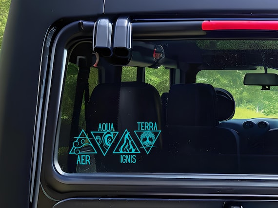 Zodiac Academy House Ignis Car Decal, UV 3D Sticker, Officially Licensed ZA Kindle sticker, Defy the Stars mirror sticker, Terra Aer Aqua