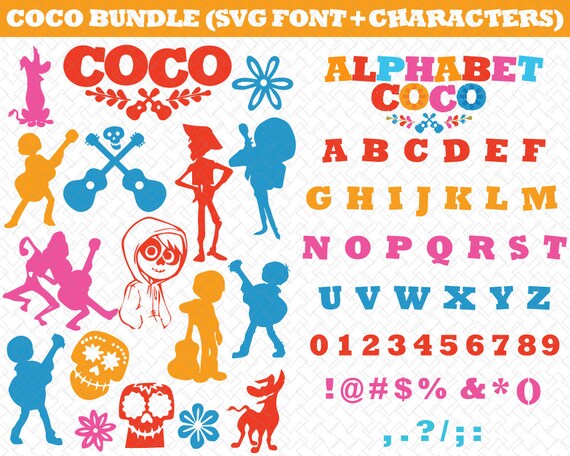 Download Coco Alphabet SVG COCO svg Coco Skull svg Coco pixar svg ...