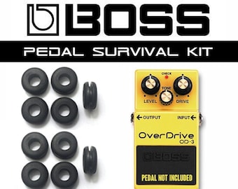 BOSS 10 Piece Guitar Pedal Grommet O-Ring Rubber Bushing Mod Upgrade Survival Kit DIY