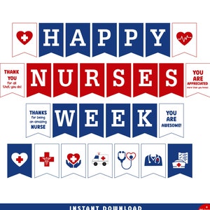 Nurse Week Banner Printable, Nurse Appreciation Banner, Bulletin Board ...