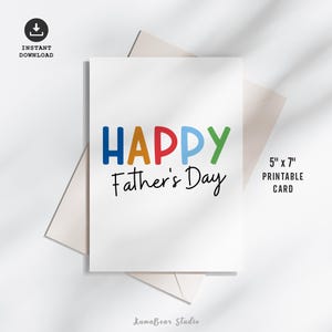 Bonne fête des pères carte imprimable, fête des pères imprimable, carte pour papa, carte de voeux fête des pères, meilleur papa de tous les temps carte téléchargement immédiat