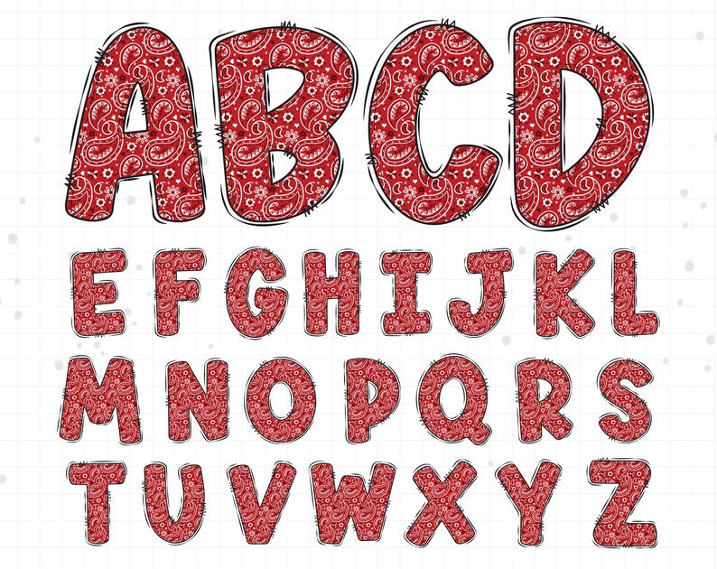 Western Cowboy Alphabet PNG Cowboy Alphabet Letters PNG - Etsy