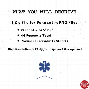 EMS Week Banner - Emergency Medical Services Appreciation Decor With Red Blue Glitter