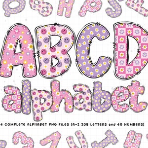 Summer Doodle Alphabet Bundle, Summer PNG Letters, Summer Sublimation ...