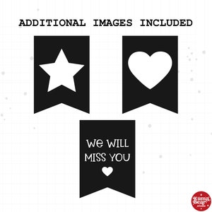Farewell Banner Printable, We Will Miss You Bunting Flag, Retirement ...