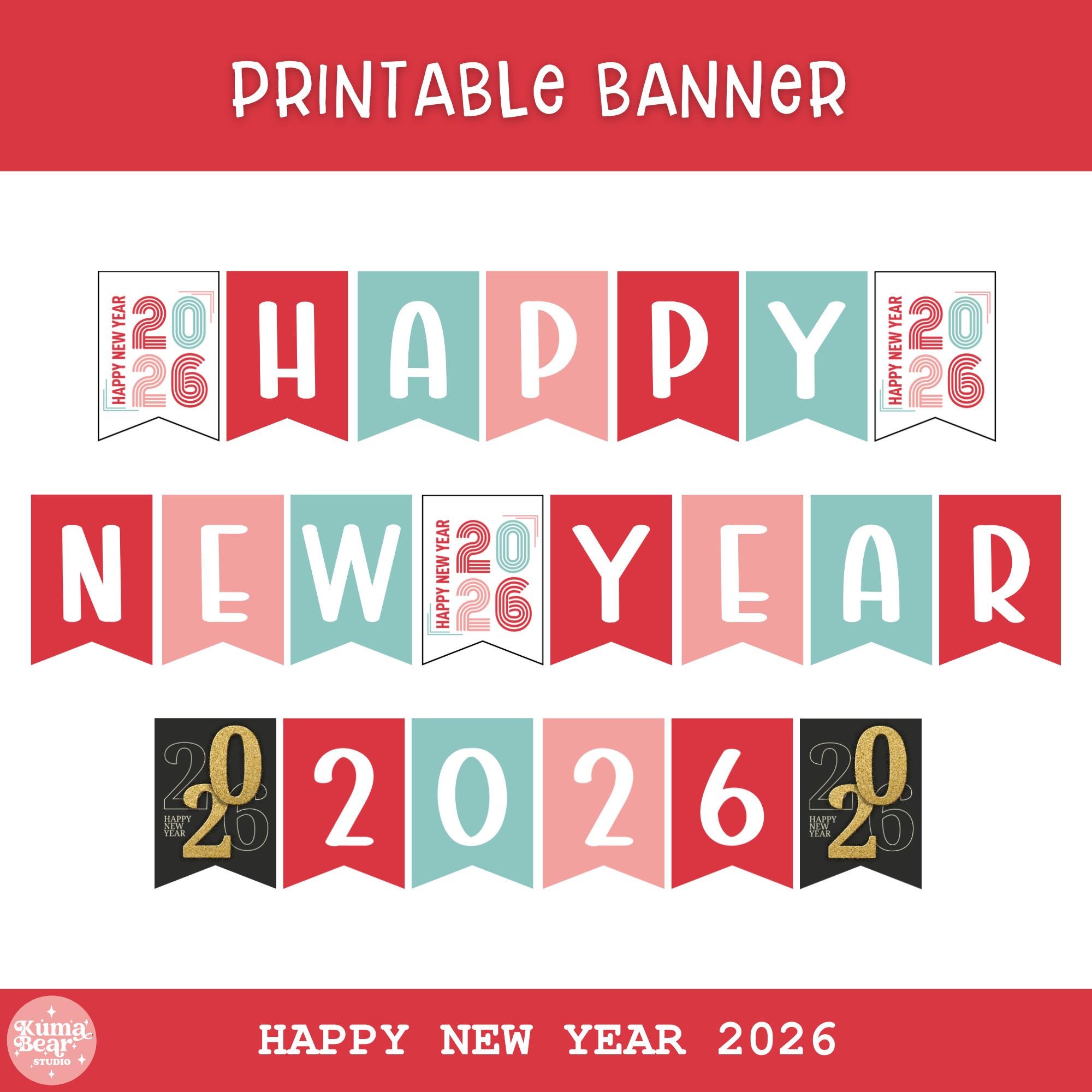happy new year banner - etsy new zealand