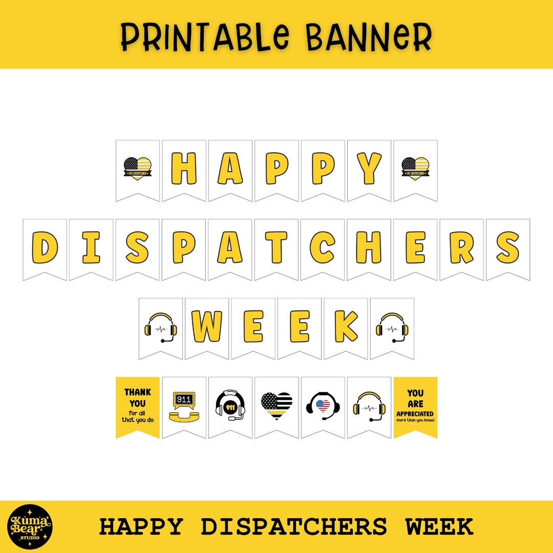 911 Dispatchers Week Banner, Public Safety Telecommunications ...