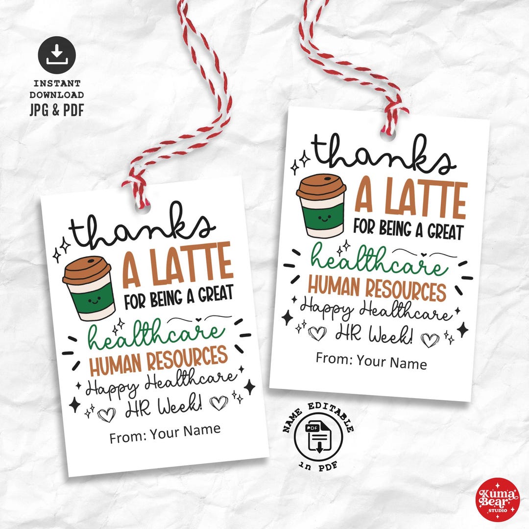 Healthcare HR Week Tag Printable, Healthcare HR Professionals Week ...