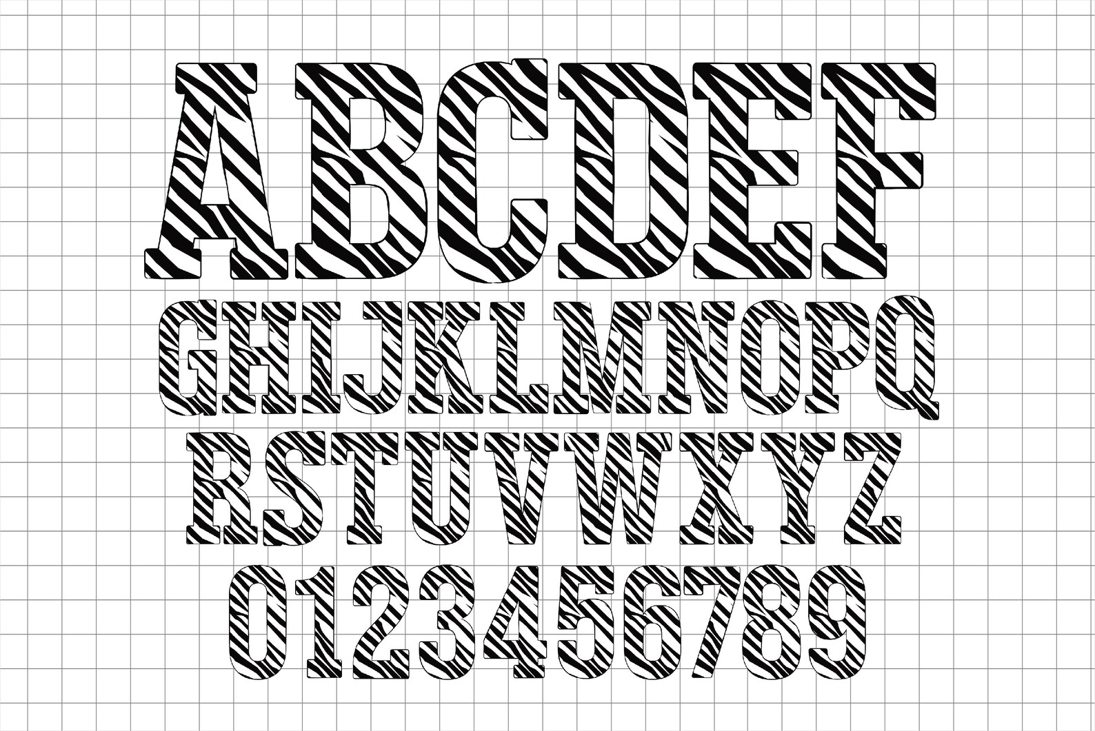 Safari Animals Skin Alphabet PNG Alphabet Sublimation Etsy