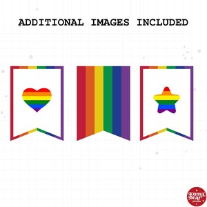 Pride Banner, Happy Pride Printable Banner, LBGTQ Party Decor, Pride ...