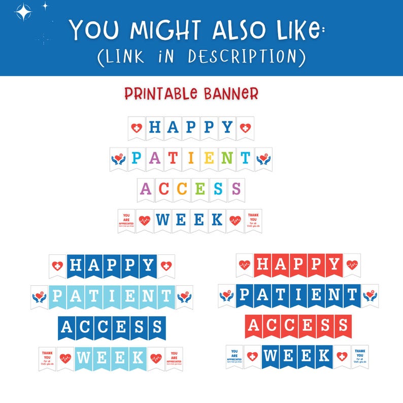 Access Week Quotes Patient Access Week Banner Printable, Appreciation Decor (digital ...