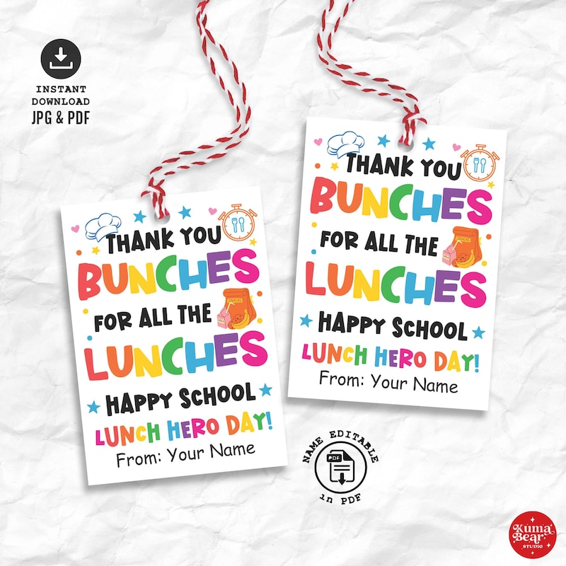 Cafeteria Staff Appreciation Cards - Etsy