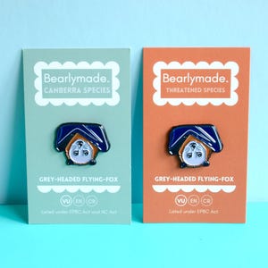 Enamel Pin: Grey-headed Flying-fox - Etsy Australia