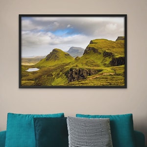 The Quiraing - Isle Of Skye, Scotland - Photo Print Wall Art - Vibrant Landscape Nature - Modern Home Decor - High Quality 4K/8K