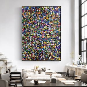 extra large wall art, oversized canvas art, original oil painting abstract art, handmade wall art, contemporary art hand painted EM29