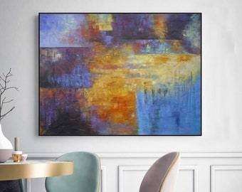 large abstract painting original wall art on canvas living room wall painting modern abstract painting contemporary painting abstractEM181