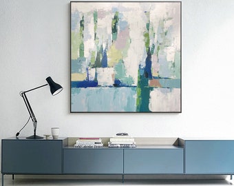 modern abstract painting, extra large wall art abstract, large canvas art, large acrylic painting canvas, modern abstract canvas art EM36