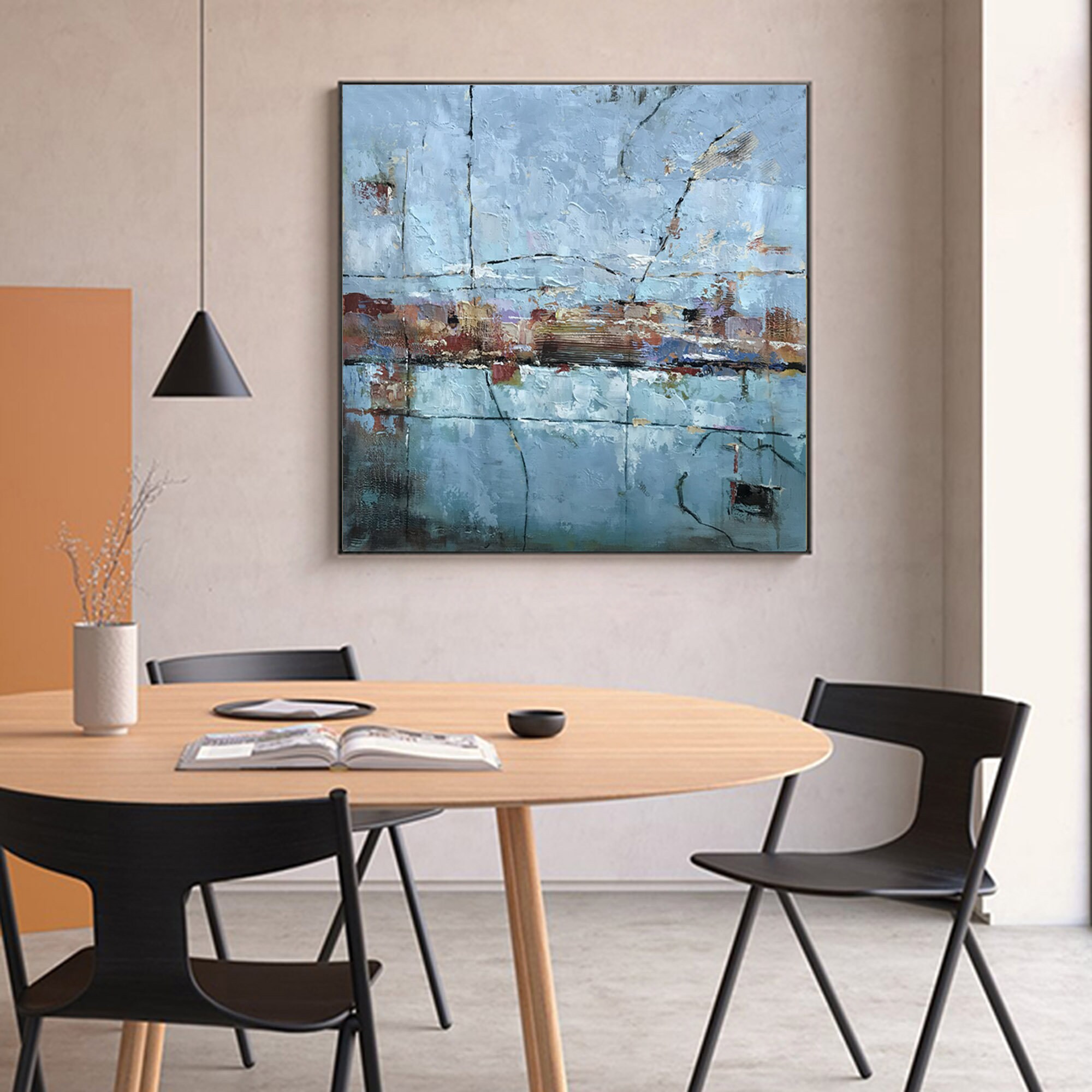 Modern Abstract Painting on Canvas Original, Extra Large Wall Art ...