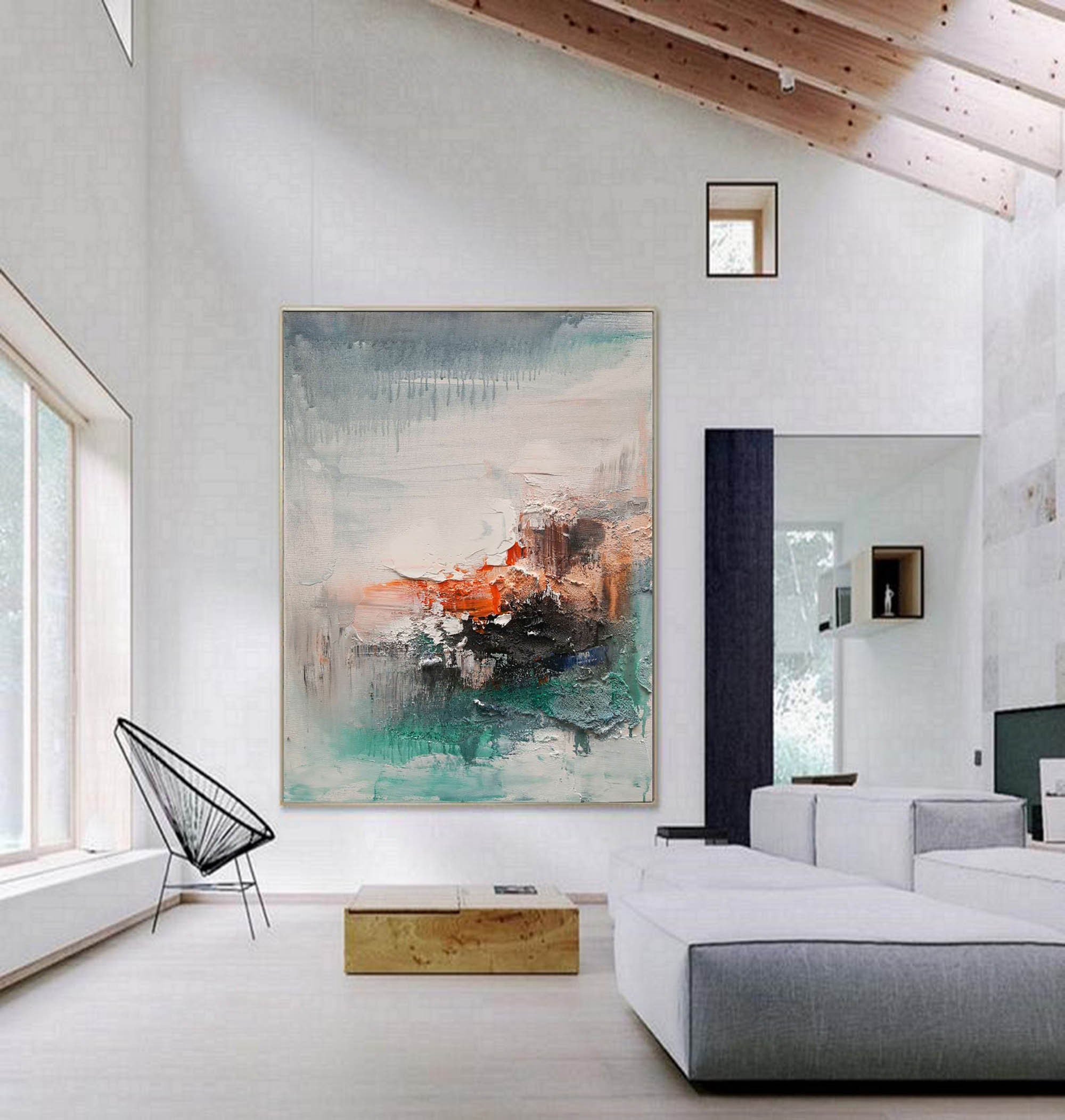 Extra Large Wall Art Abstract Acrylic Painting Textured Wall - Etsy