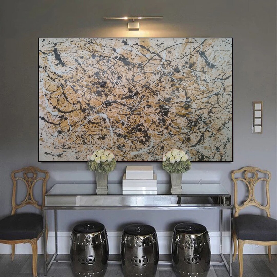 Modern Abstract Art Painting, Large Canvas Art Abstract, Oversized Wall ...