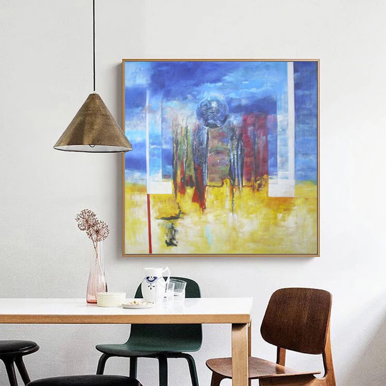 Large canvas art for living room modern art painting | Etsy