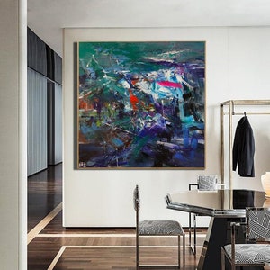 original oil painting on canvas, modern abstract canvas art, extra large wall art abstract, oversized abstract canvas wall art E5
