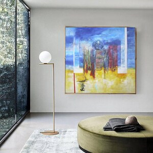 modern abstract wall art, contemporary wall art, large canvas art, original abstract painting on canvas, extra large abstract art EM116
