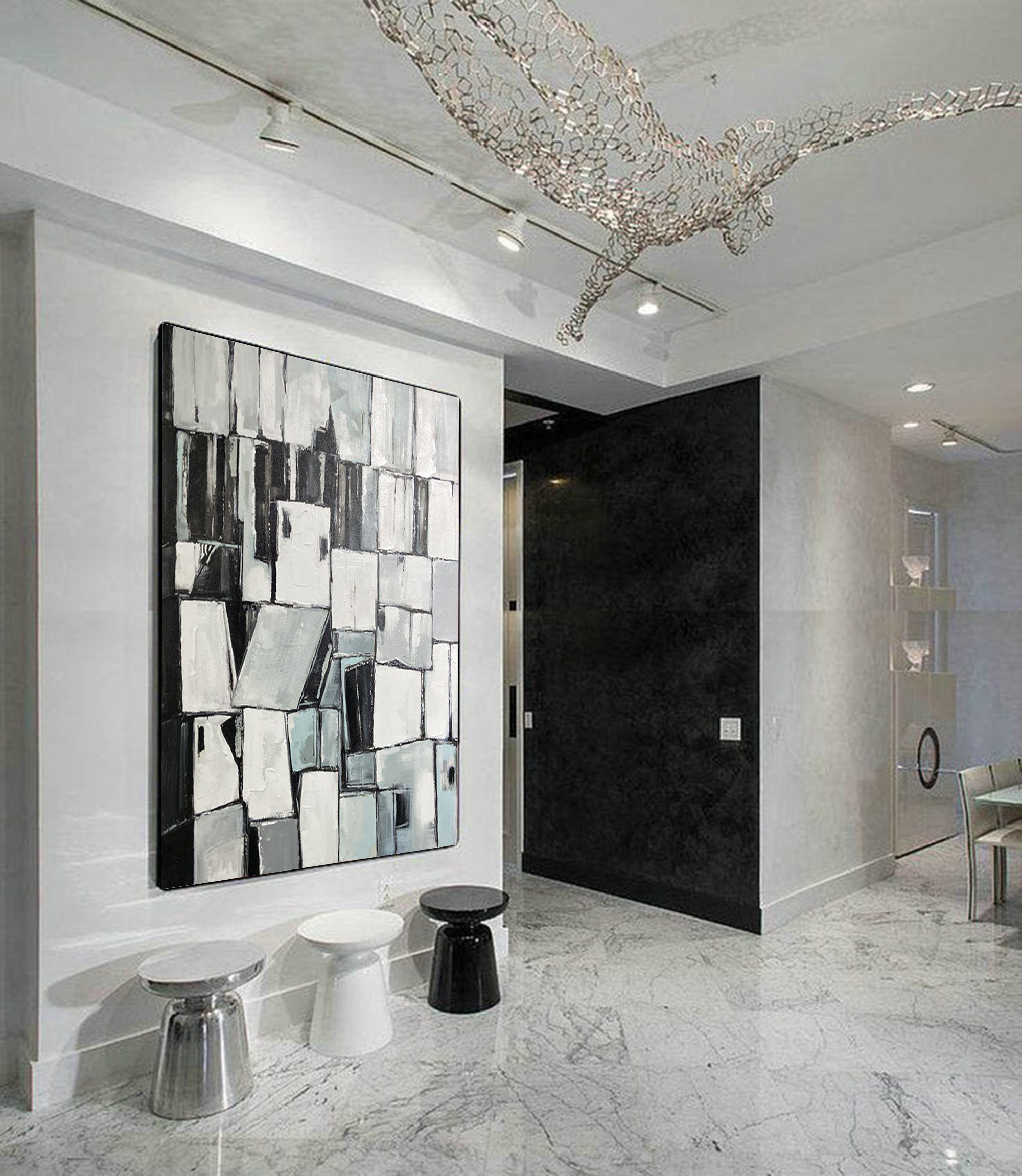 Extra Large Canvas Art Textured Wall Art Abstract Original | Etsy