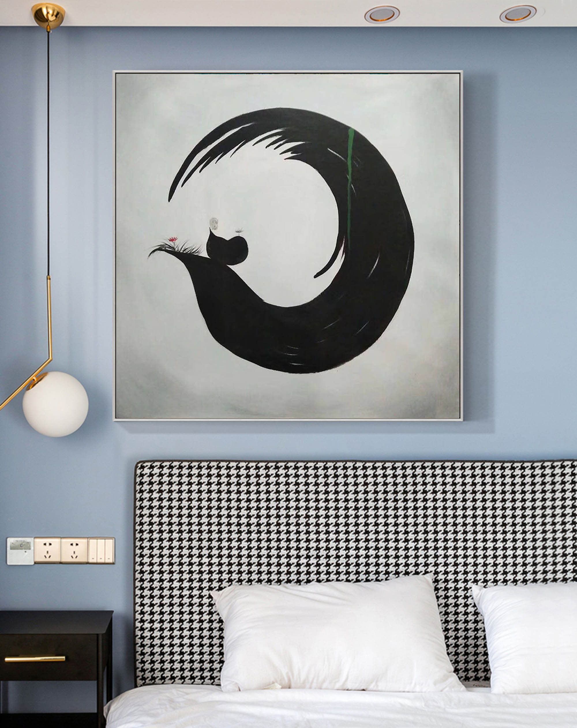Large Canvas Wall Art, Monk Painting, Original Oil Painting on Canvas ...