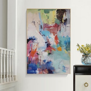 extra large wall art abstract, original paintings on canvas large, modern abstract wall art, oversized canvas art, contemporary painting E11