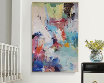 extra large wall art abstract, original paintings on canvas large, modern abstract wall art, oversized canvas art, contemporary painting E11
