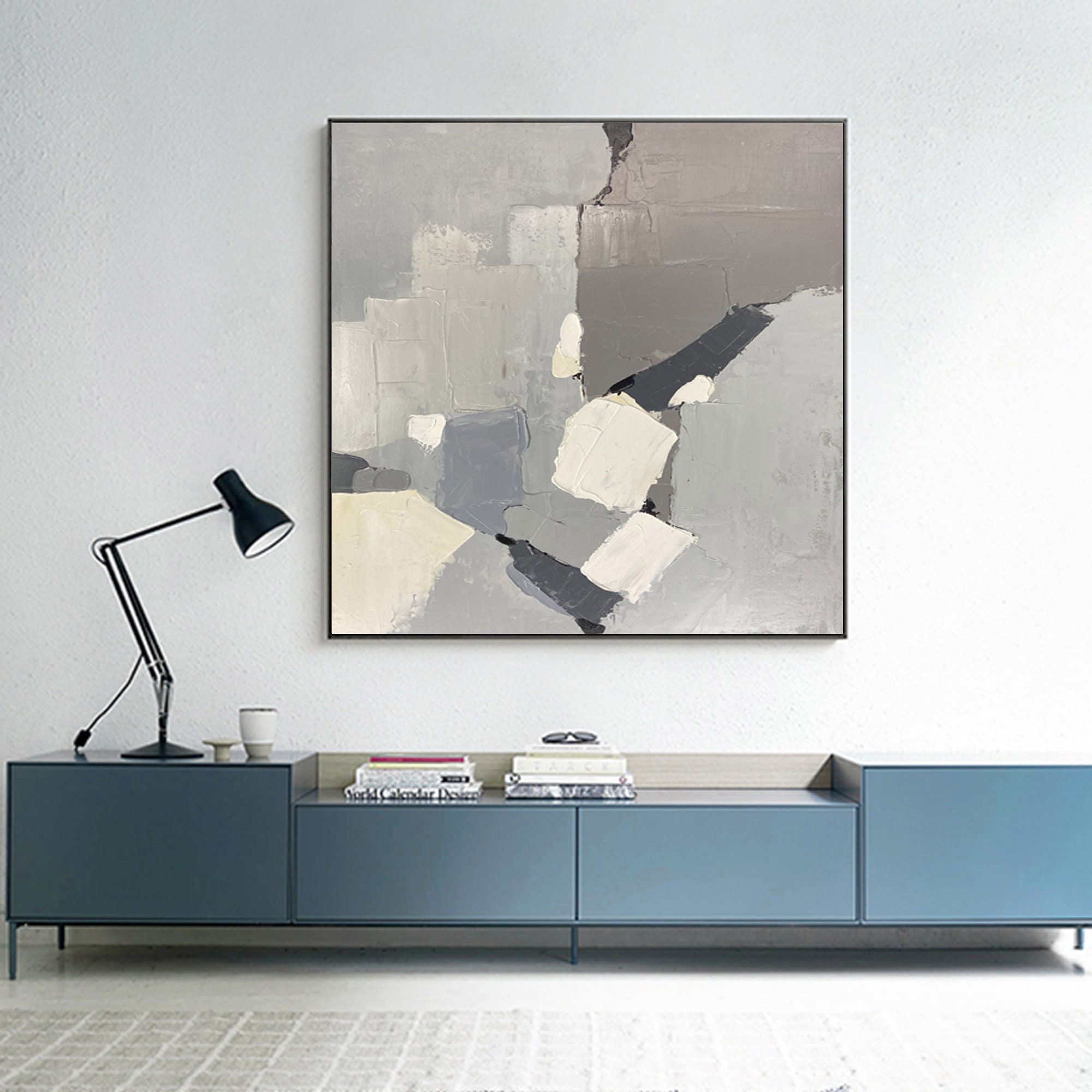 Extra large wall art minimalist art modern abstract painting Etsy