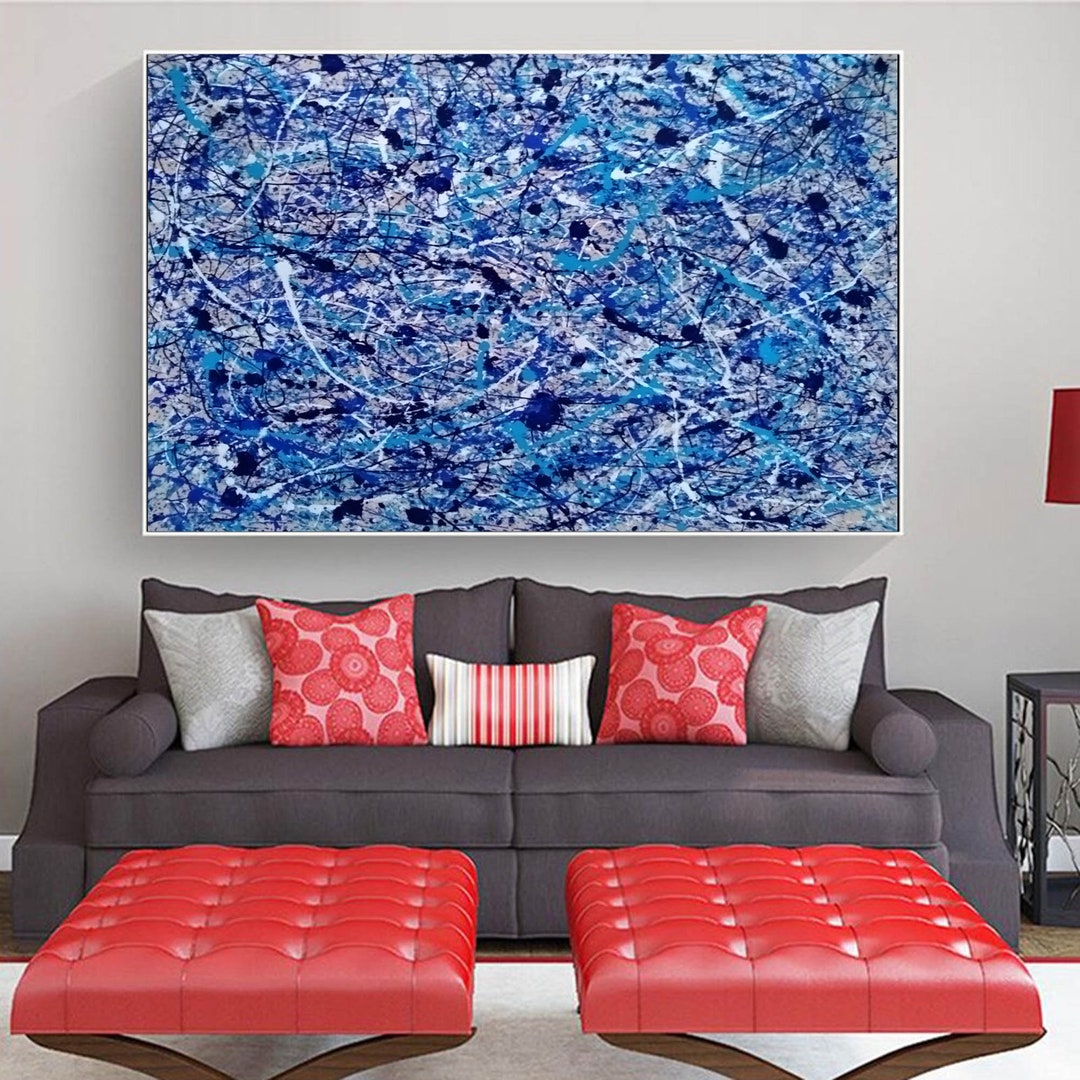 Large Abstract Wall Art, Original Canvas Art Handmade, Original